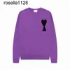 2023New Womens Sweater Designer Felpa Mens Jumper Pull Manica lunga marchio di moda Bussola ricamato amis Cotton Overshirt Pullover maglione da donna da uomo