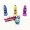 Plusieurs styles colorés Titanium Nail Carb Cap 10 mm 14 mm 18,8 mm Mâle Femelle Joint 6 en 1 Universel Pratique GR2 Nails Dabber Outil Pour Bongs Narguilé Pipe À Eau