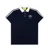 2 Yeni Moda Londra İngiltere Polos Gömlek Erkek Tasarımcıları Polo High Street Nakış Baskı Tişört Erkekler Yaz Pamuk Pamuk Tasarlu T-Shirtsq77 XLNP