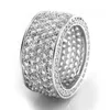Solitaire Ring Huitan Lüks Geniş Söz Yüzükleri Kadınlar için Pull Caved CZ Köpüklü Alyans Gümüş/Altın Moda Takı 231115