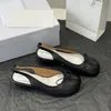 Tabi Shoe Mujer Bailarinas Diseñador De Lujo Tabi Ballerina Sandalia Medio Zapatos Casuales Ballef Antideslizante Bota De Cuero Plana Piel De Cordero Mocasines De Baile Zapatillas De Moda