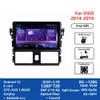 Reproductor de vídeo Multimedia para coche Android 2 Din para Toyota VIOS 2014-2016 unidad principal de navegador estéreo GPS 128G