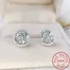 Stud Charm 14K Gold Lab Diamond Stud Earring Real 925 Sterling Silver Jewelry Engagement Wedding Earrings for Women Bridal Party Gift 231115