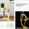 Dekorativa föremål Figurer Dancing Girl Figure Staty Modern Ballet Sculptures Harts Crafts Home Decor Desktop Ornament Elegant Gift 10*22cm 231114