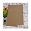 Notatniki hurtowe strony wyłożone czasopisma podróżne notebooki Kraft Brown Soft Er Notebook A5 Rozmiar 210 mm x 140 60 30 Arkusze papiery papiernicze Off Dhfgy