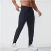 2023 LU femmes LL Pantalons longs de jogging pour hommes Tenue de yoga de sport Séchage rapide Cordon de serrage Poches de sport Pantalons de survêtement Pantalons Hommes Casual Taille élastique fitness