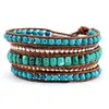 Strand Exclusive Quality Natural Stones W/ Metal Beads Wrap Bracelets Handmade Bohemian Vintage Statement Bracelet Bijoux Wholesale