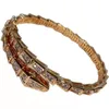 Bracelet Serpentine en or rose pour femme, en forme d'os de serpent, niche, design original, cadeau de luxe pour couple, petite amie