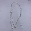 Chaînes YS espagnol pur fait à la main UNOde Galaxy Tianhe perle chandail chaîne niche conception collier long bijoux originaux