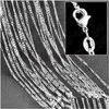 Chains 10Pcs/Lot 2Mm Figaro Chain 925 Sterling Sier Jewelry Necklace Chains With Lobster Clasps Size 16 18 20 22 24 26 28 30 Inch Drop Dhyzc