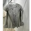 Women's Fur Faux 2023 Real Coat With Big Hooded Winter Jacket Women Natural Vest Inside Cashmere Wool Blends Outerwear 231115