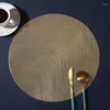 Bordmattor Mat Cup Pad Heat-isolerande ihålig storlek Art Hem Stora kaffedekor Placemats Mugg för icke-halkround