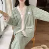 home clothing Men And Women's New Coral Fleece Home Clothing Flannel Pajamas Autumn Winter Couple Solid Color Thicken Sleepwear Set R231115