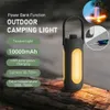 Camping Lantern 10000mAh Foldable Camping Lamp Emergency Folding Tent Light Waterproof Flashlight Outdoor LED Torch Tent Lantern With Power Bank Q231116