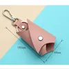 Keychains kleur vleermuis vorm pu lederen auto sleutel bescherming cover cight mode paar case persoonlijkheid retro keychainKeyChains forb22