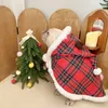 Vêtements pour chiens Mignon Noël Chiot Vêtements Polaire Chaud Chien Manteau Pour Petits Chiens Moyens De Noël Costume De Chien D'hiver Chiot Manteau De Noël Cadeau 231114