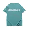 2023 Ess Summer Men's Designer T-Shirt Casual Men's Women's Lose, dopasowana koszulka tylna litera obawę drukowania krótkiego rękawu luksusowy ess T-shirt ofgods s-2xl