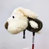 Other Golf Products Pack 1 Pcs Golf Club Cover Cute Plush Dog Golf Wood Cover for Driver Fairway Woods Covers Soft Comfortable Golf Club Headcover 231114