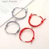 Chain 2021 best selling magnet bracelet couples hand adjustable rope matching fashion infinite couples wristband lucky braceletL231115