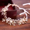 Fermagli per capelli Gioielli da sposa alla moda con fiori Strass di cristallo Copricapo da sposa fatto a mano Fascia per capelli Donna Accessori per capelli Tiara