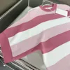 Sweats à capuche pour femmes Designer 2023 Summer New High Edition Loose Simple Slim Stripe Tricoté Casual Set T-shirt CYYB 34ZM