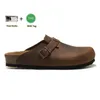 Designer Boston Sandálias Birks Tamancos Chinelos Arizona Mayari Shearling Mules Cork Flat Moda Camurça Verão Couro Slide Beach Mulheres Homens Sapatos