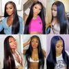 Wigs Silky Straight Lace Frontal Human Hair Wigs 4x4 5x5 6x6 7x7 13x4 13x6 360 Full Lace Wigs for Women Natural Color Pre Plucked Gluel