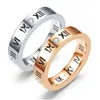 Couple Rings Voleaf Roman Numeral Rings For Women Zircon Stainless Steel Fashion Gold Plated Couple Jewelry Vrg110 Drop Delivery Jewel Dhhxt