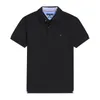 Designer Herren T-Shirts Kurzarm Reine Baumwolle Farbe Rand Revers Ärmel Poloshirt Shorts Mode Stickerei Brief Business Schwarz Weiß J9CY PURT