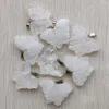 Hängende Halsketten-natürliche weiße gute Kristallqualität schnitzte Schmetterlings-Anhänger für die Schmucksache-Zusätze, die Großhandel 8pcs/lot bilden