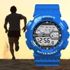 Relógios de pulso relógio eletrônico para homens moda digital led esportes ao ar livre impermeável despertador reloj hombre