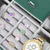 시계 박스 케이스 수제 시계 상자 시계 박스 보석 박스 상자 시간 상자 Jewlery Organizer Jewlery를위한 Jewlery Holder and Watch Holding Xmas Gift 231115