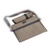 Borsa per pannolini Borsa per pannolini impermeabile per mamma Baby Baby Cerniera Plaid marrone Stampa Vendite Zaino Messenger Borsa per pannolini in pile Set di tre pezzi di moda D012