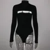 Kobiety Jumpsuits Rompers 2023 Wiosna jesienna zima Kobiety Body Bodysuit Offlective Cotton Streetwear Ubrania List Drukuj One Piece Romper