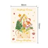 10PC Greeting Cards Merry Christmas Greeting Card Mini Friends Family Wishing 3D Birthday Cake Postcard Children's New Year Christmas Decorative Gift 231115