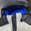 Damen-Daunenparkas, Puffermantel, Damenjacken, Wintermode, Designermäntel, Damen, klassisch, gestreifte Kapuzen-Puffjacke, Oberbekleidung, S-L, 23fwkb92