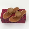 Met DOOS mode sandaal zacht leer 2024Nieuwe sandale Strandslipper Slippers slide lady slides reisslippers Dames Designer Zomer Platte schoen Sliders Mule dames