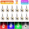 Fishing Hooks 10 100Pc Mini Lure Light LED Deep Drop Underwater Eye Shape Squid Bait Luminous for Attracting Fish 231115