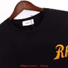 Designer modekläder herr tees tshirt rhude high street br logo brev tryck vår/sommar ny casual par bomull kort hylsa t-shirt