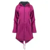 Jagdjacken Frauen Lange Regenjacke Outdoor Hoodie Wasserdicht Undurchlässig Winddicht Mantel Mantel Hoody Plus Größe 5XL