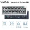 لوحات المفاتيح GMK67 مجموعة الحشية الميكانيكية 3 أوضاع NKRO USB Bluetooth متوافقة 2 4G سلكية لا مفتاح 230414