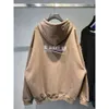 Tasarımcı Hoodie Balencigs Moda Hoodies Hoody Mens Sweaters Yüksek Kalite Doğru Versiyon 2023 Erken Yeni Kola Dalga Nakış Erkek ve Kadın Kapüşonlu RDMN