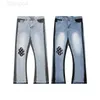 galerie dept Jeans pour hommes Vêtements de créateurs Pantalons en denim Galeries Depts Vintage Splashed Ink Trendy High Street Vibe évasé jambe large style brouillard 9 AY2Z