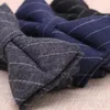 Pajaritas de lazo de algodón de alta calidad para hombres Flor de control de mujer para hombres Regalos Boda Padrino Novio Bowtie