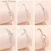 Chaîne 925 en argent Sterling femmes coeur étoile chaîne Bracelet pour femmes bijoux de luxe bijoux cadeaux de noël livraison gratuite GaaBouL231115