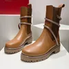 Rene Caovilla Chelsea Boots Tasarımcılar Ayakkabı Rhinestone Yılan Ayak Bilgisi Sargı Yoksini Kadın Ayakkabı Martin Patez Kalın Alt Cleo Motosiklet Savaş Önyükleme