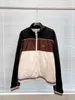 Kadın Ceketler Tasarımcısı CE * Akademi Tarzı Kontrast Renk Beyzbol Ceketi Gündelik Gevşek HARDAN 23S Sonbahar ve Kış Yeni UNISEX Q8AJ