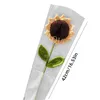 Fiori decorativi Uncinetto Fiore artificiale Girasole fatto a mano Finto Piante lavorate a mano Decorazione Pografia Puntelli Home Office Decor