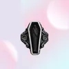 Vintage Men Stainless Steel Ring Portrait Vampire Coffin Ghost Gothic Punk for Male Boyfriend Gift2270653