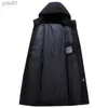 Parkas pour hommes 2023 hiver 90% doudoune de canard blanc hommes à capuche mode haute qualité manteau d'hiver hommes Long épaissir chaud vers le bas manteau noir ParkasL231115